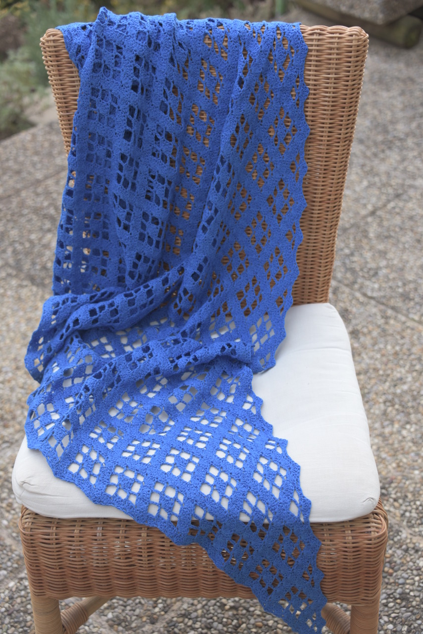 Klematis gehäkelt royalblau AG 6
